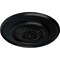 Ekena Millwork Floral Ceiling Medallion, Hand-Painted Jet Black, 23 1/2"OD x 2 3/4"P CM23FLBLF - alternate 3